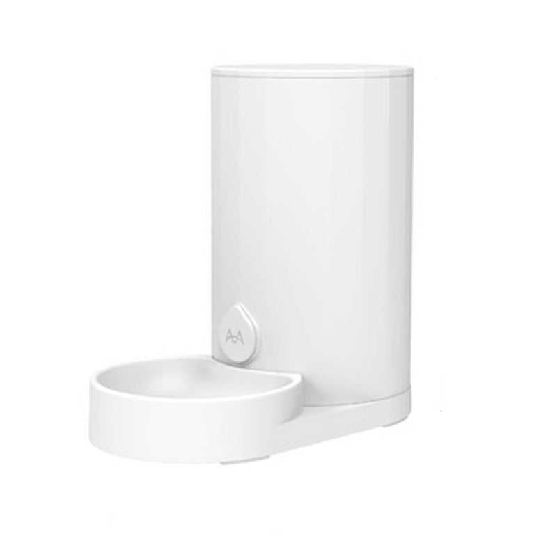 KFX-3513149 Automatic Plastic Cat Water Dispenser and Feeder Set - Easy to Clean, Eco-Friendly, White