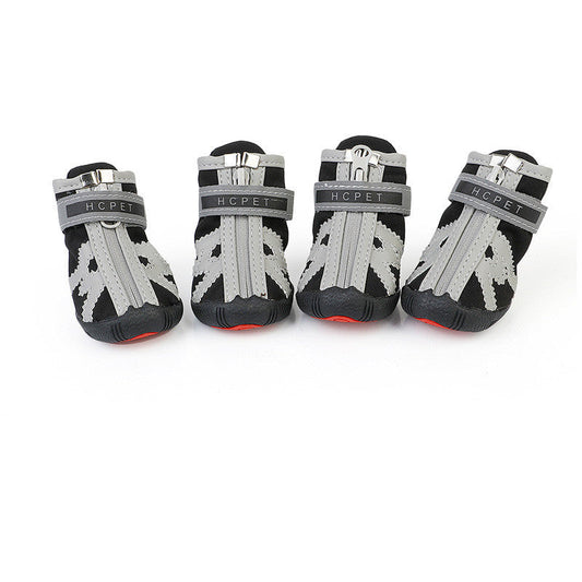 KFX-3513789 Dog Foot Covers - Waterproof & Breathable Pet Shoes with Non-Slip Bottom in Various Colors and Materials