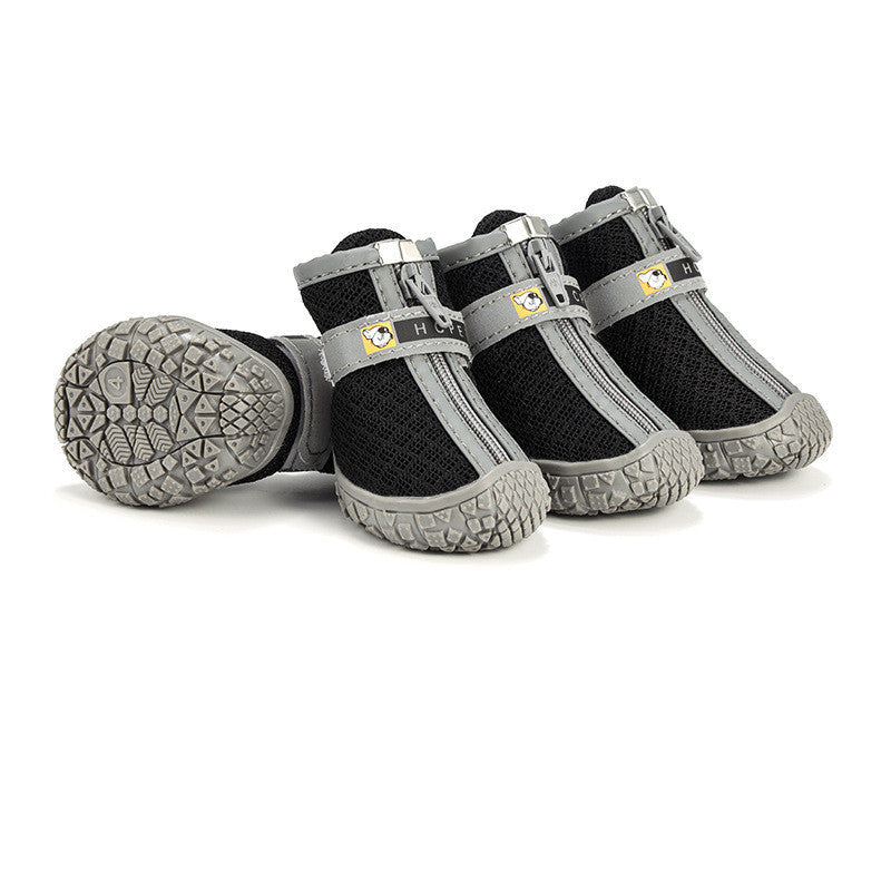 KFX-3513789 Dog Foot Covers - Waterproof & Breathable Pet Shoes with Non-Slip Bottom in Various Colors and Materials