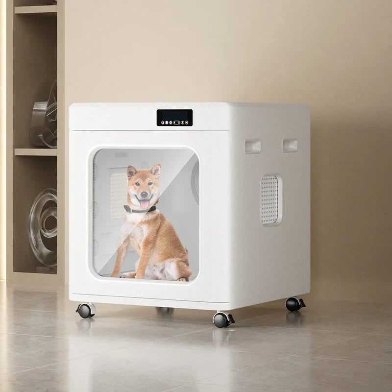 KFX-351443 Super Capacity 200L Pet Hair Dryer Box with 360° Airflow and Time Control for Cats and Dogs