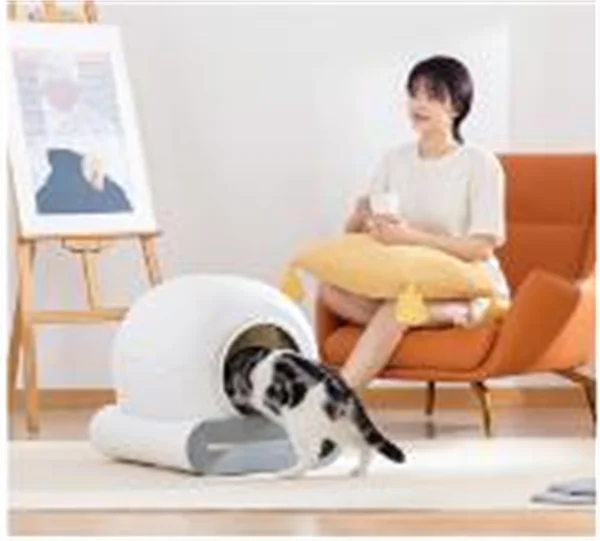 KFX-351635 Extra Large Fully Enclosed Automatic Smart Electric Cat Litter Box with Eco-Friendly Features