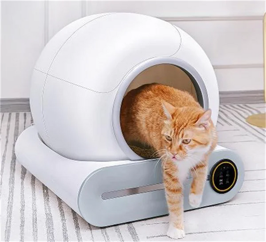 KFX-351635 Extra Large Fully Enclosed Automatic Smart Electric Cat Litter Box with Eco-Friendly Features