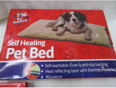 KFX-3516989 Warm Lamb Cashmere Pet Bed for Cats and Dogs - Self-Heating Kennel Mat