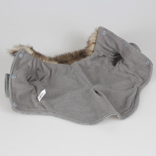 KFX-3517501 British Style Plush Padded Cotton Pet Outfit for All Sizes