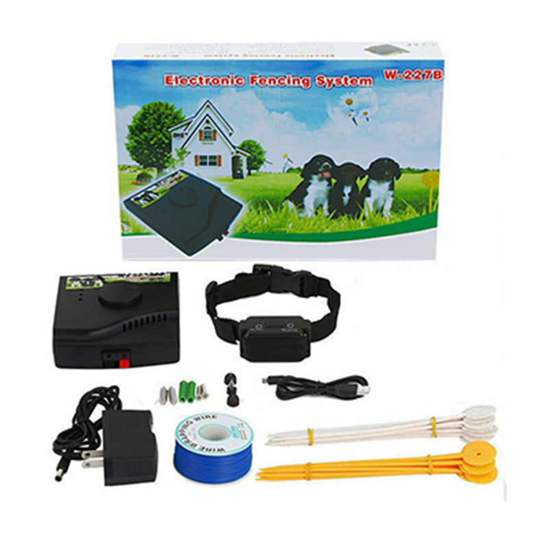 KFX-3517757 Rechargeable Electronic Pet Fence Training Device for Dogs - ABS Material, Simple Design