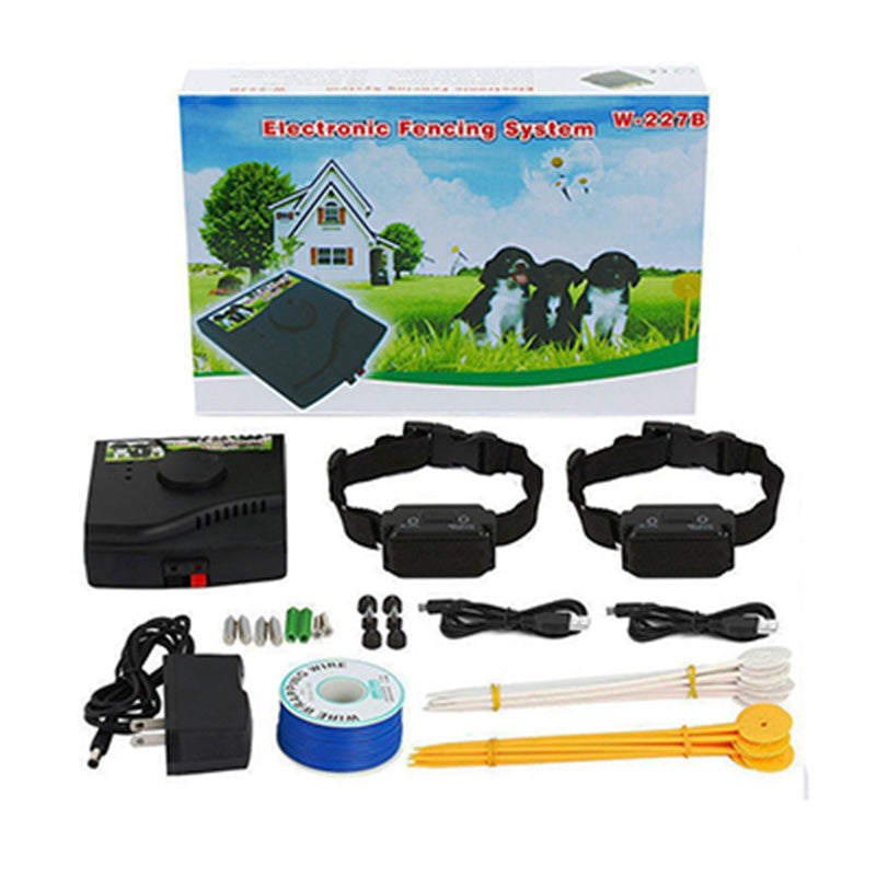 KFX-3517757 Rechargeable Electronic Pet Fence Training Device for Dogs - ABS Material, Simple Design