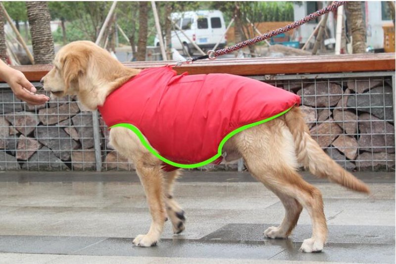 KFX-3522365 Cozy Winter Cotton Dog Coat with Adjustable Fit for Cold Weather