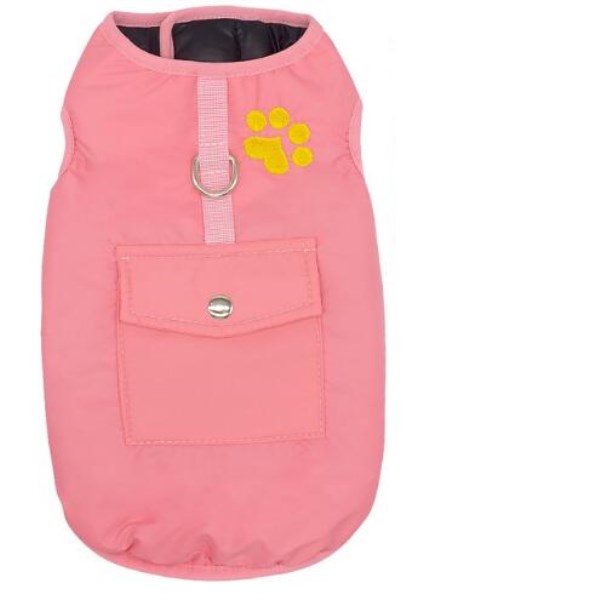 KFX-3522365 Cozy Winter Cotton Dog Coat with Adjustable Fit for Cold Weather