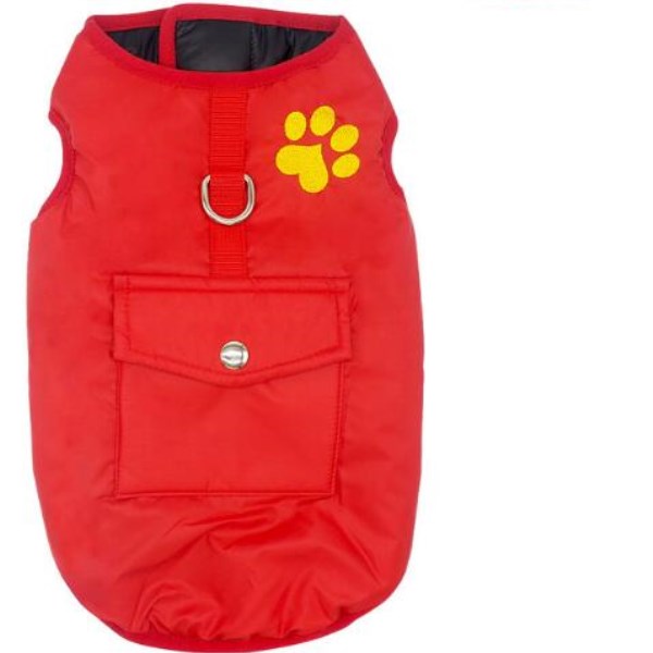 KFX-3522365 Cozy Winter Cotton Dog Coat with Adjustable Fit for Cold Weather