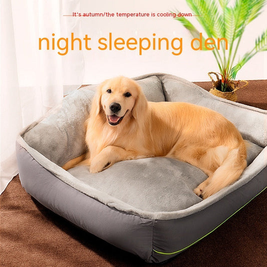 KFX-3522749 Universal Pet Nest - Removable & Washable, All-Season Cozy Bed in Gray (S, M, L, XL)