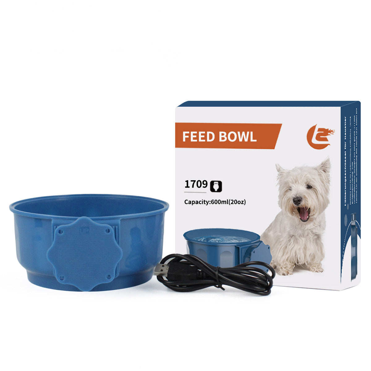 KFX-3522877 Thermostatic Insulated Dog and Cat Food Bowl with Folding Glue Design