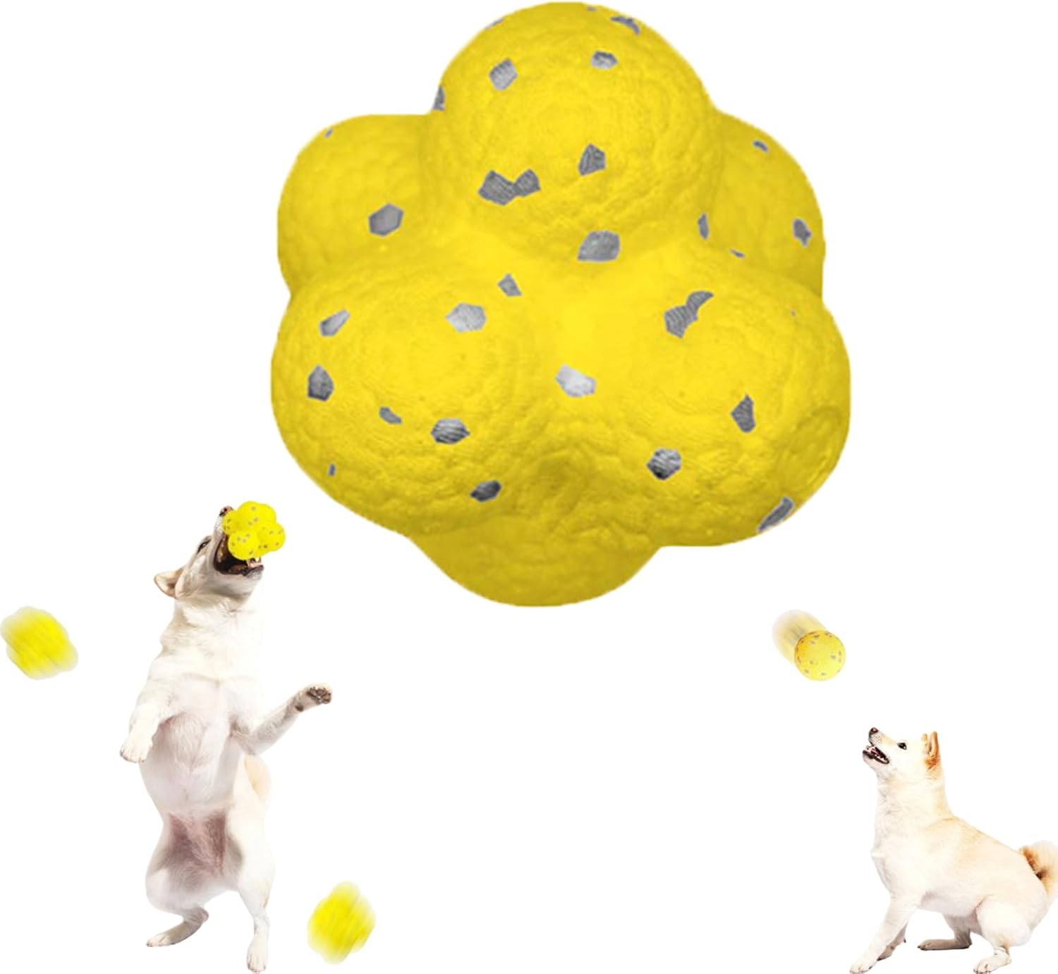KFX-3525949 Calming Fetch Tennis Ball for Dogs - Soft, Lightweight Toy to Ease Anxiety and Promote Activity