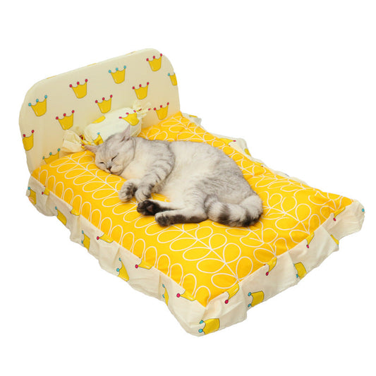 KFX-3527101 Cozy Teddy Small Dog and Cat Bed - Soft PP Cotton, Multiple Sizes Available