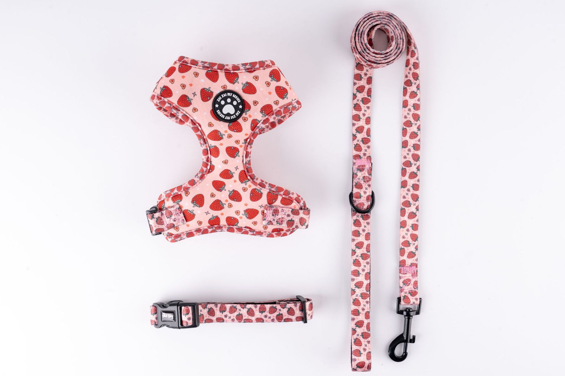 KFX-3527229 Adjustable Dog Breast Strap with Leash and Collar - Multiple Colors Available