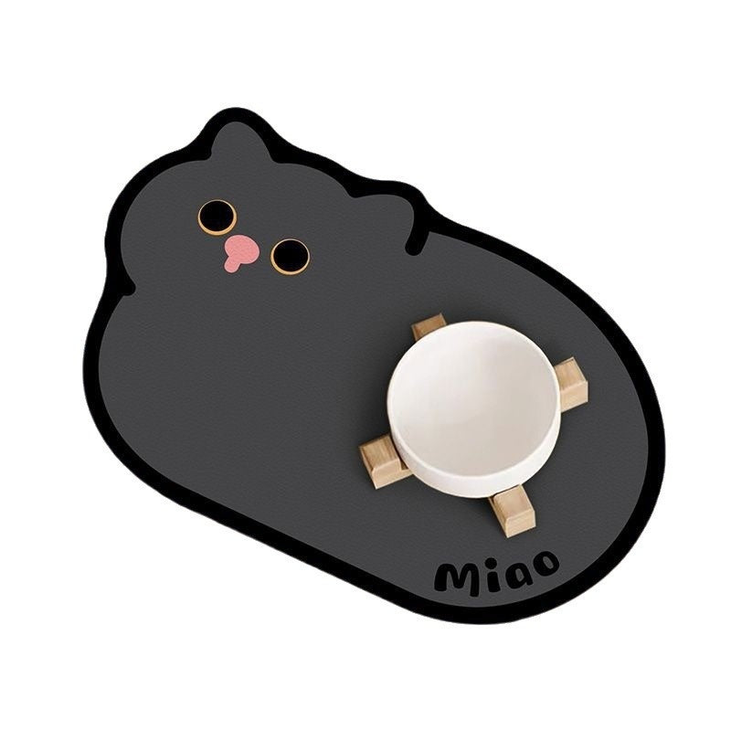 KFX-3530301 Cartoon Pet Leather Placemat – Wear-Resistant Disposable PVC Pad in Various Colors