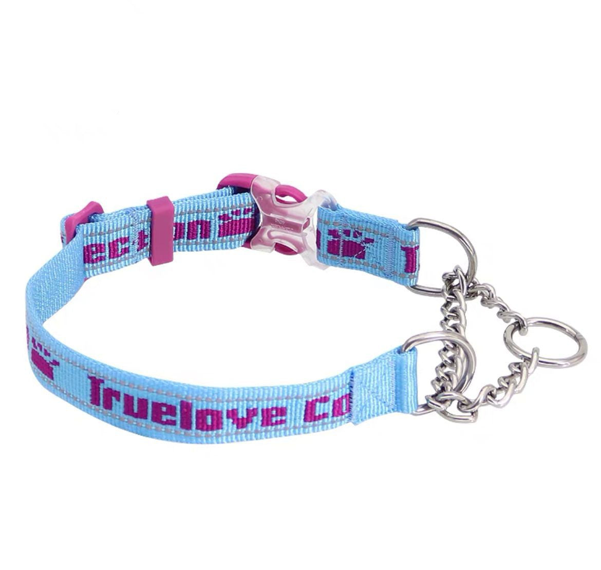 KFX-3530429 Reflective Explosion-Proof Chain Collar for Large, Medium, and Small Dogs - Durable 304 Stainless Steel