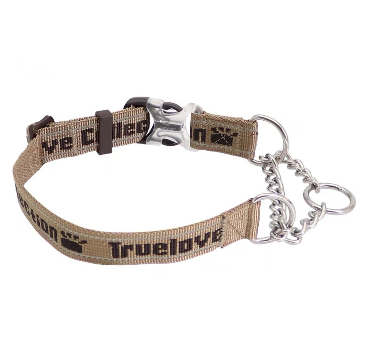 KFX-3530429 Reflective Explosion-Proof Chain Collar for Large, Medium, and Small Dogs - Durable 304 Stainless Steel