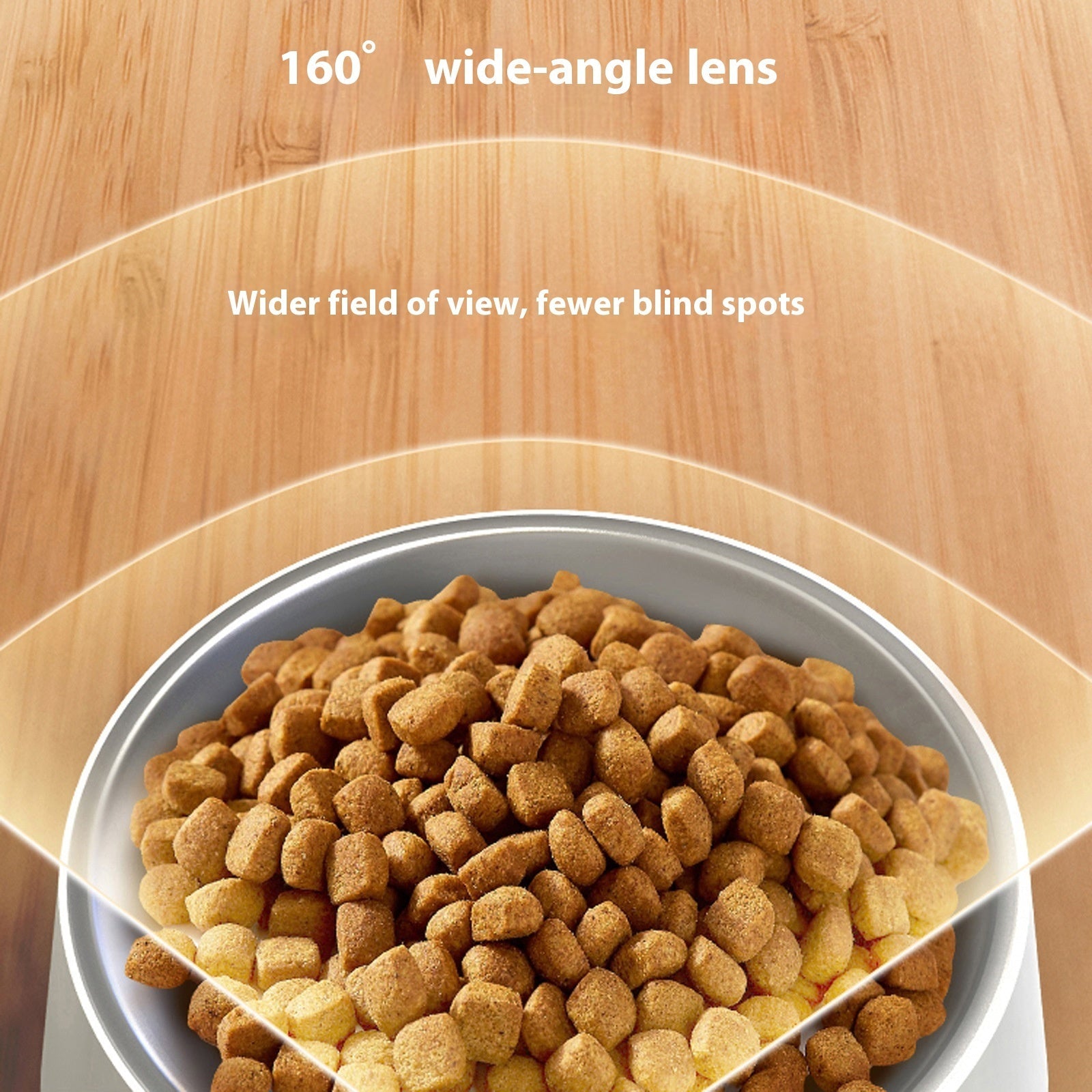 KFX-3532221 Smart Visual Pet Feeder with Remote Control and HD Wide Angle 2K Camera for Dogs and Cats, 6L Capacity