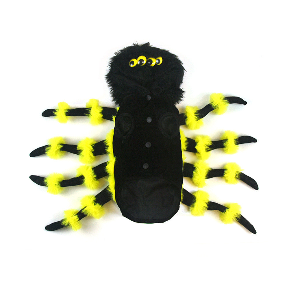 KFX-3532989 Spider Costume for Pets - Fun Polyester Outfit in Various Sizes for Halloween