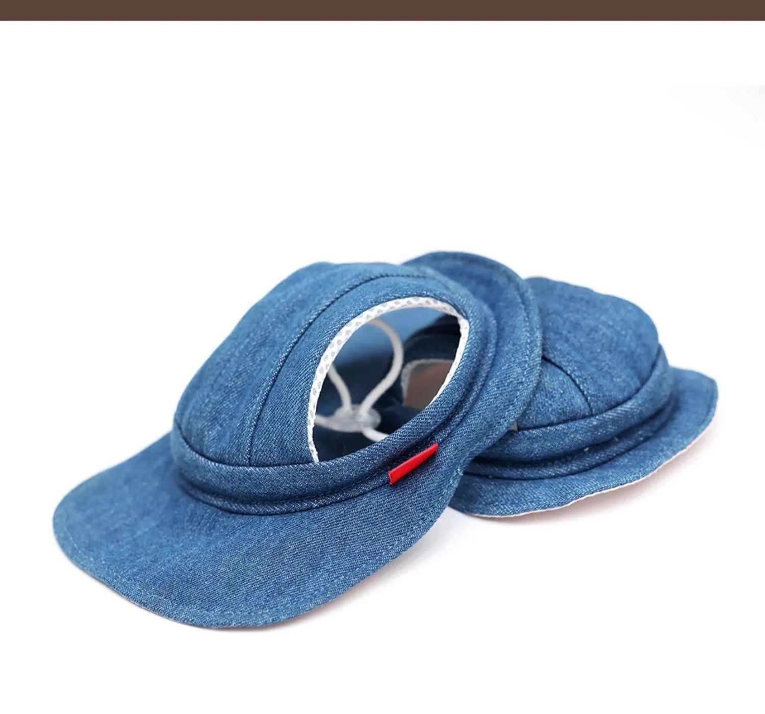 KFX-3534013 Pet Sun Protection Denim Cowboy Hat for Dogs - Sizes S, M, L, XL