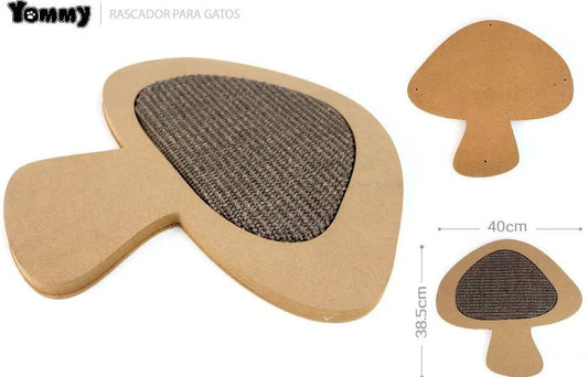 KFX-3534397 Mushroom-Shaped Cat Scratching Post with Natural Sisal Base