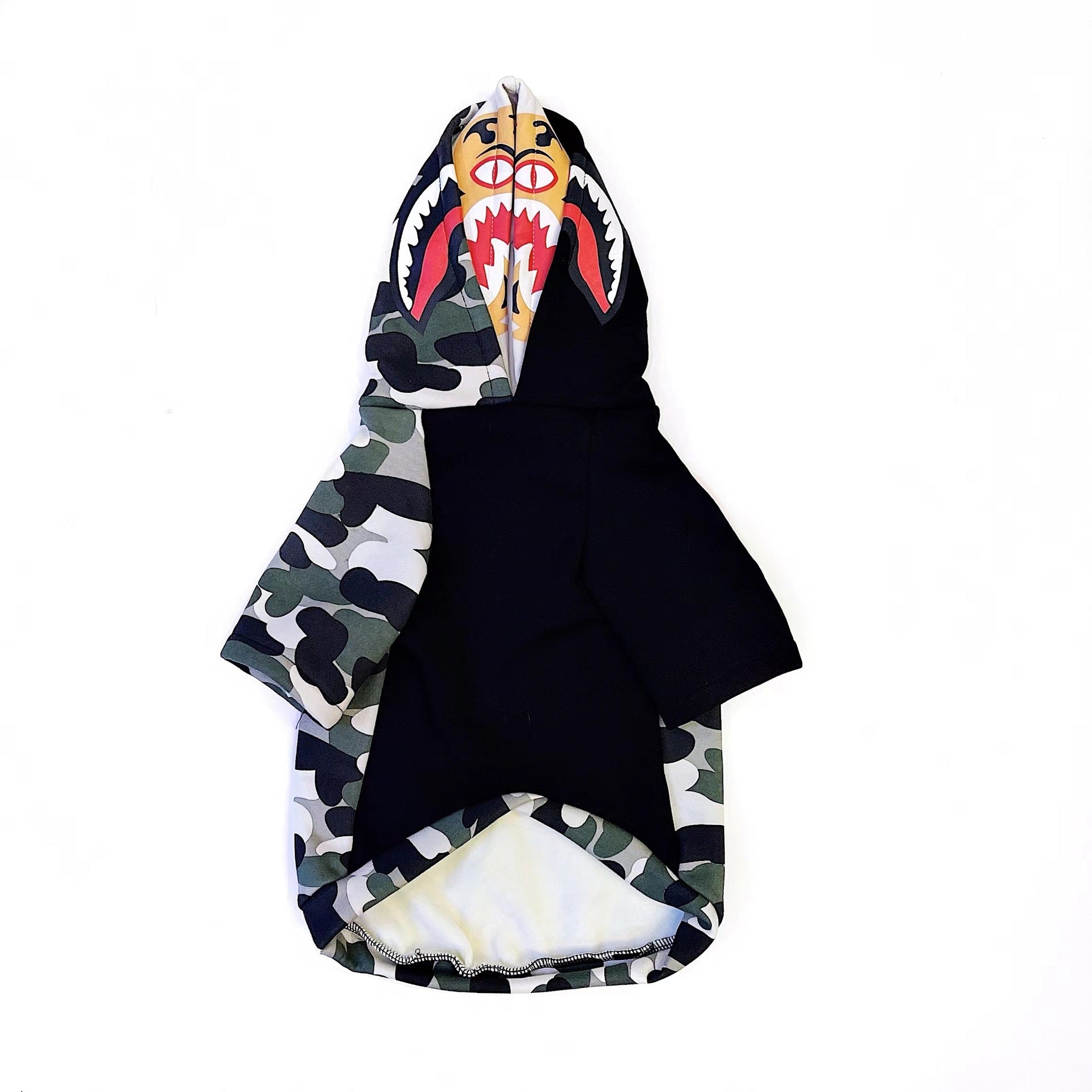 KFX-3536573 Camouflage Black Double Hat Stitching Pet Sweater for All Breeds