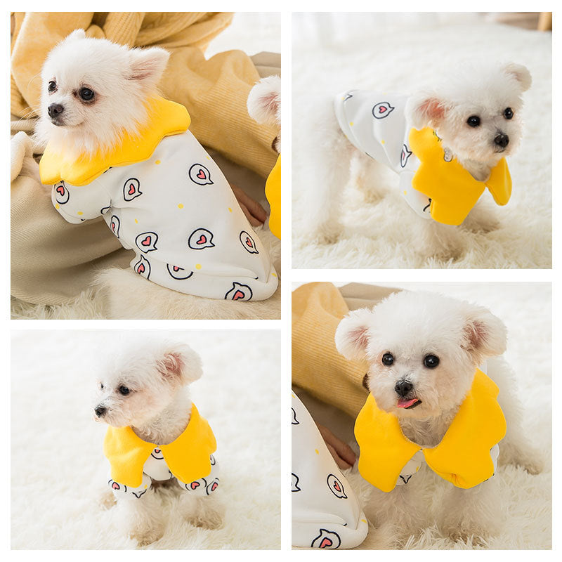 KFX-3539261 Cute Cat Sweater in Milk Silk - Stylish and Comfortable Pet Apparel for All Sizes