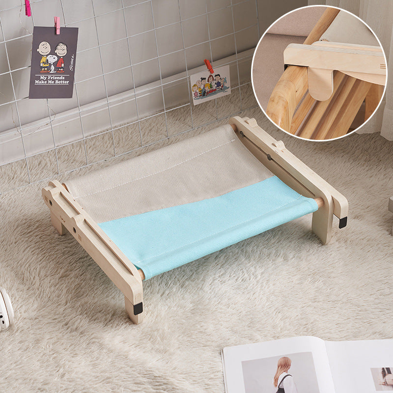 KFX-3541437 Solid Wood Removable and Washable Pet Bed for Cats and Dogs - Four Seasons Universal Design