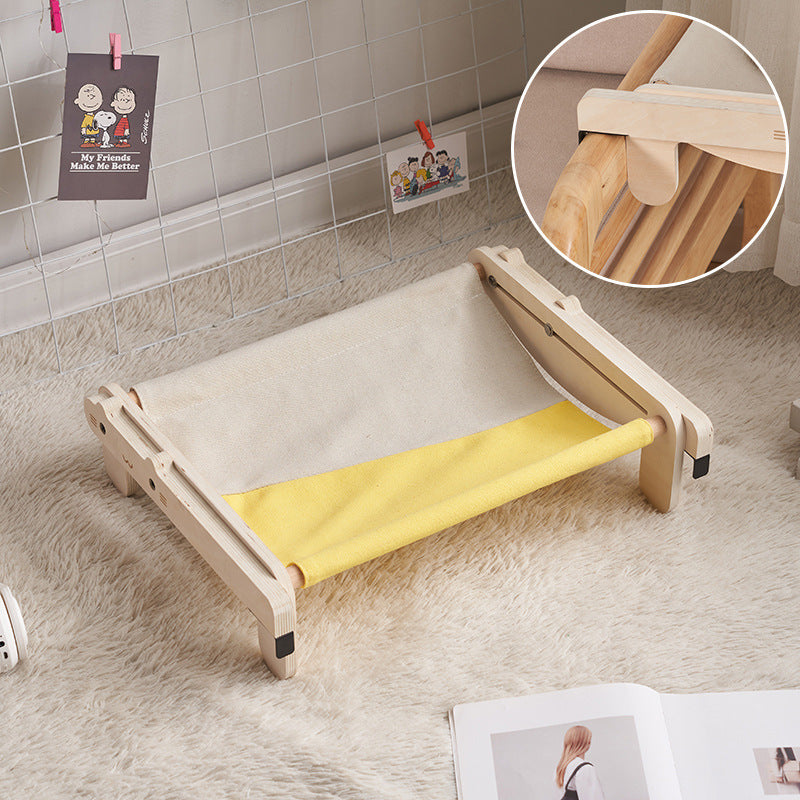 KFX-3541437 Solid Wood Removable and Washable Pet Bed for Cats and Dogs - Four Seasons Universal Design