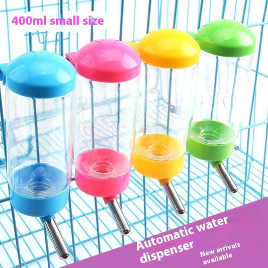 KFX-3545789 Automatic Pet Water Dispenser for Cats and Dogs - 400ML Plastic Fountain in Pink, Blue, Yellow, Green