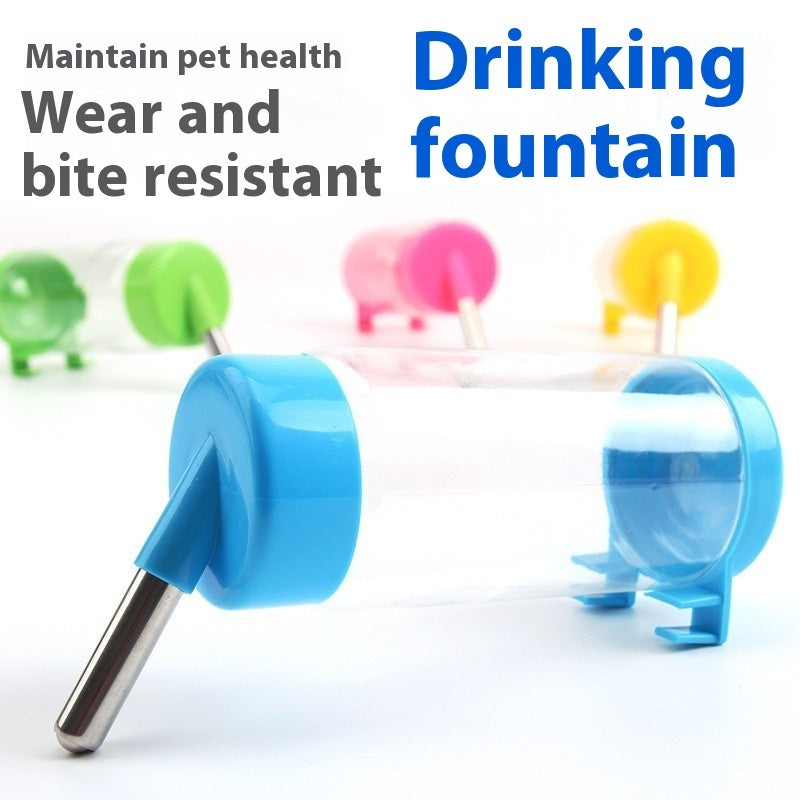 KFX-3545789 Automatic Pet Water Dispenser for Cats and Dogs - 400ML Plastic Fountain in Pink, Blue, Yellow, Green