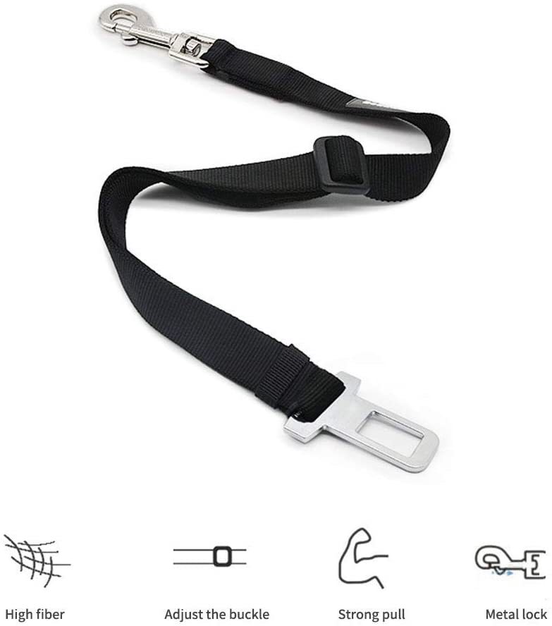 KFX-3549501 Retractable Pet Dog Car Safety Belt with Durable Buckle - Multiple Color Options