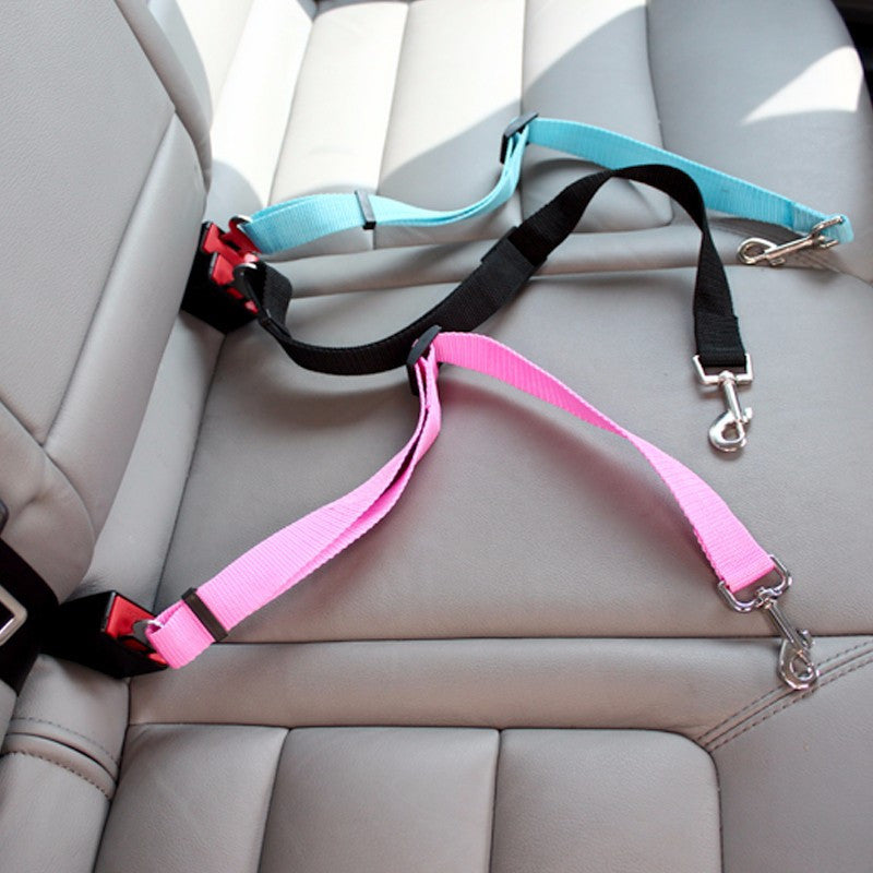 KFX-3549501 Retractable Pet Dog Car Safety Belt with Durable Buckle - Multiple Color Options