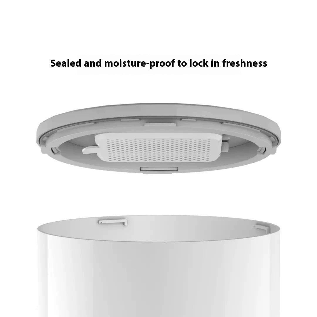 KFX-3550525 Automatic Mini Pet Feeder with Stainless Steel Bowl for Cats and Dogs
