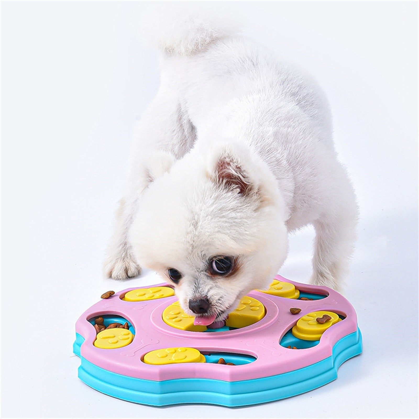 KFX-3552957 Interactive Dog Food Puzzle Bowl - Multifunctional Feeder for Intelligent Eating and Slow Feeding