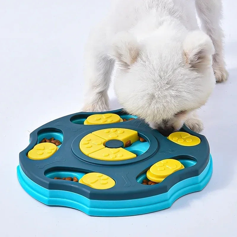 KFX-3552957 Interactive Dog Food Puzzle Bowl - Multifunctional Feeder for Intelligent Eating and Slow Feeding