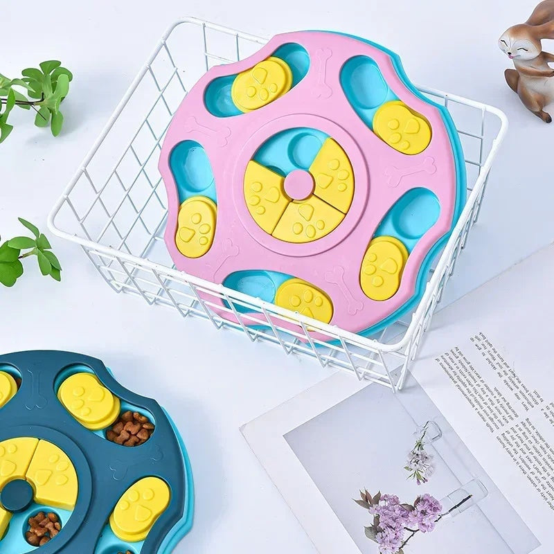 KFX-3552957 Interactive Dog Food Puzzle Bowl - Multifunctional Feeder for Intelligent Eating and Slow Feeding