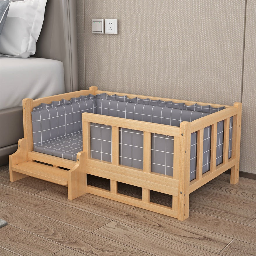 KFX-3554109 Integrated Nightstand Dog Bed with Stylish Cushion Options