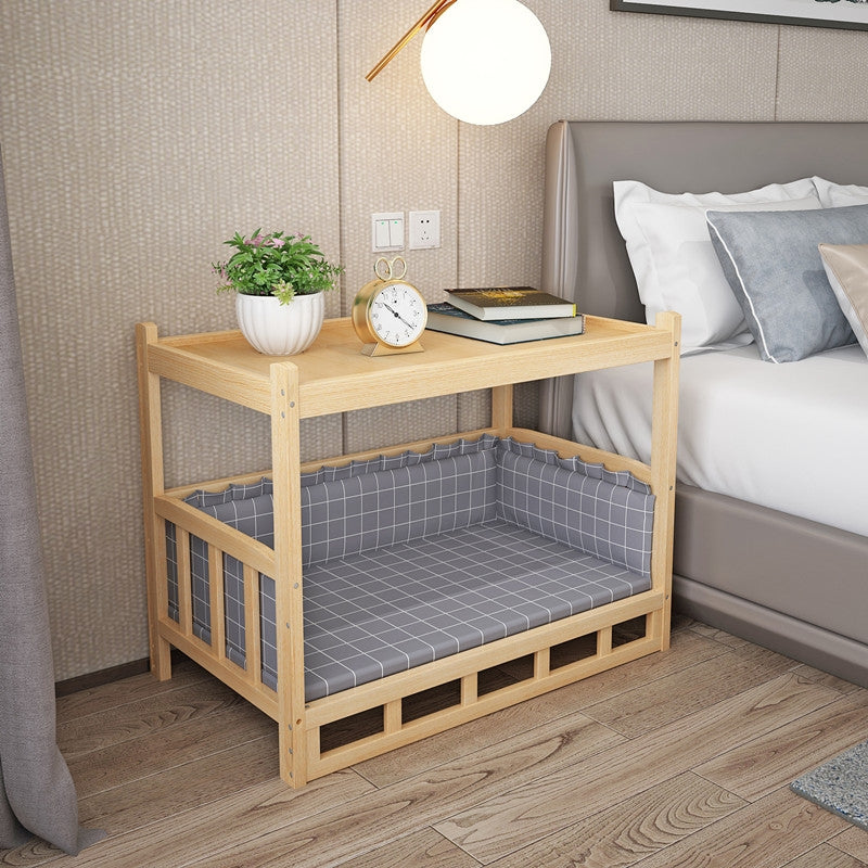 KFX-3554109 Integrated Nightstand Dog Bed with Stylish Cushion Options