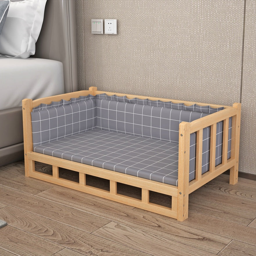 KFX-3554109 Integrated Nightstand Dog Bed with Stylish Cushion Options