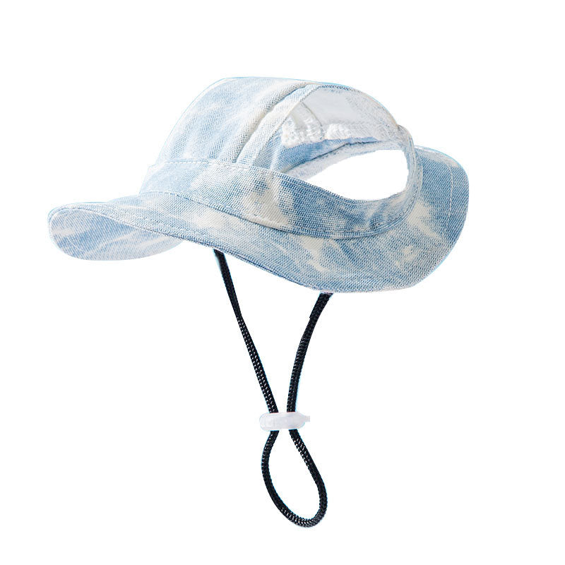 KFX-3556029 Cute Anti-Fall Pet Hat with Leaking Ears for All Seasons - Multiple Sizes Available