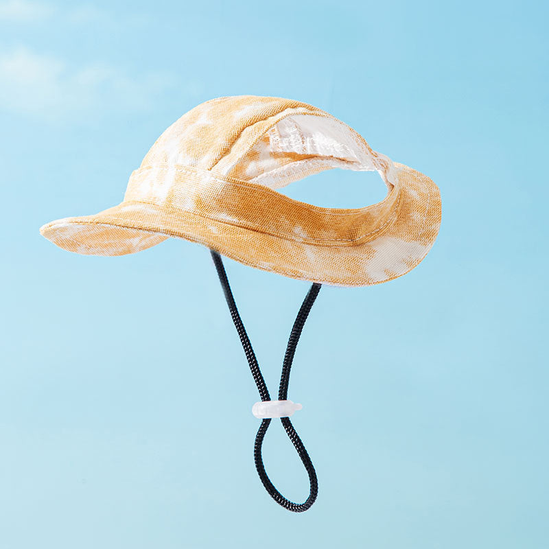 KFX-3556029 Cute Anti-Fall Pet Hat with Leaking Ears for All Seasons - Multiple Sizes Available