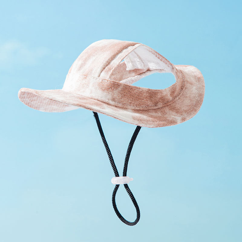 KFX-3556029 Cute Anti-Fall Pet Hat with Leaking Ears for All Seasons - Multiple Sizes Available