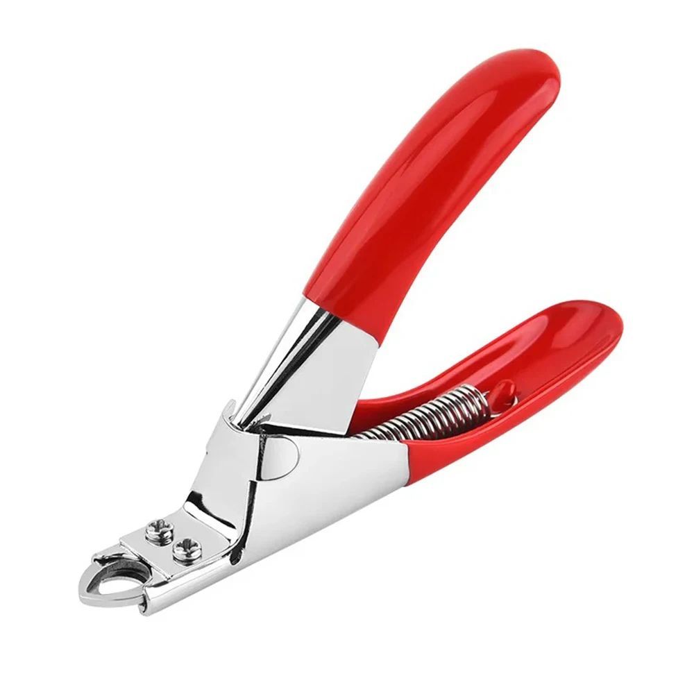KFX-3559229 Professional Stainless Steel Dog Nail Clippers with Safety Stop and Straight Edge Design