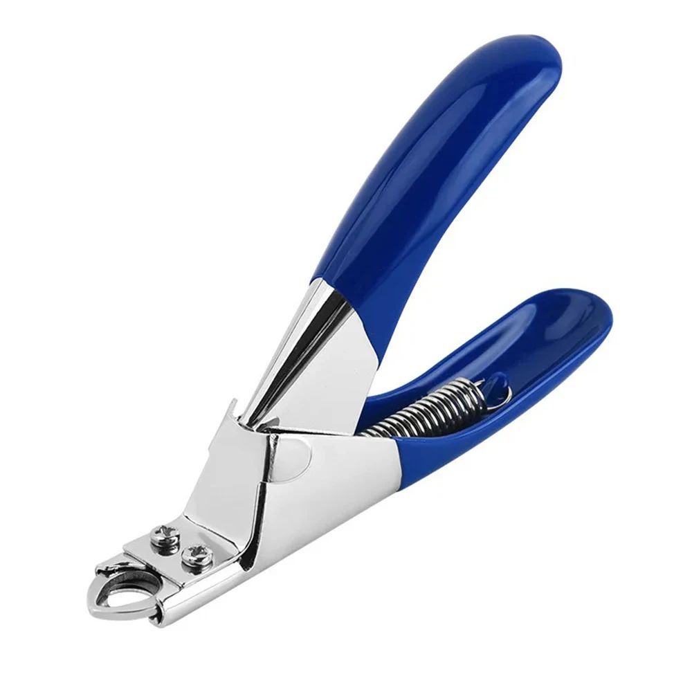 KFX-3559229 Professional Stainless Steel Dog Nail Clippers with Safety Stop and Straight Edge Design
