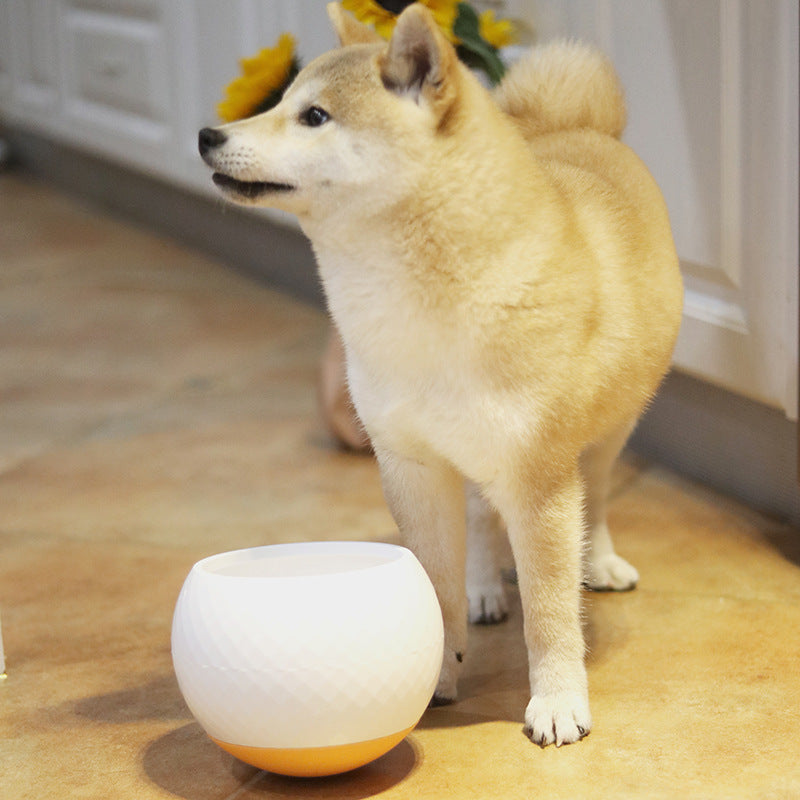 KFX-3561405 Anti-Overturning Dog Bowl with Drop-Resistant Design, Silicone Base, 17.4 cm Diameter