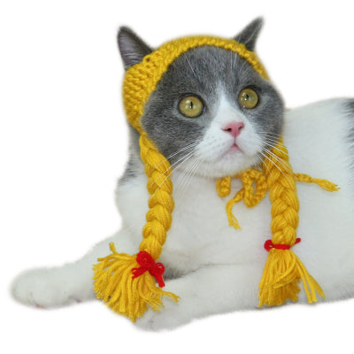 KFX-3566013 Rabbit Hair Cat Scorpion Pullover Cap with Adjustable Ear Spacing
