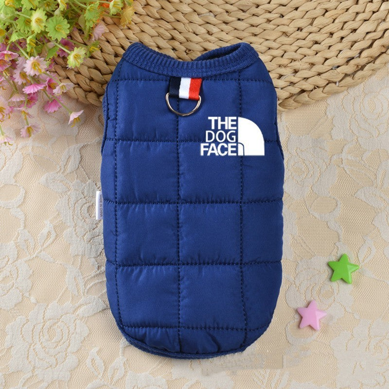 KFX-3566781 Fleece-Lined Casual Dog Clothing in Milky White, Pink, Red, and Blue - Multiple Sizes Available