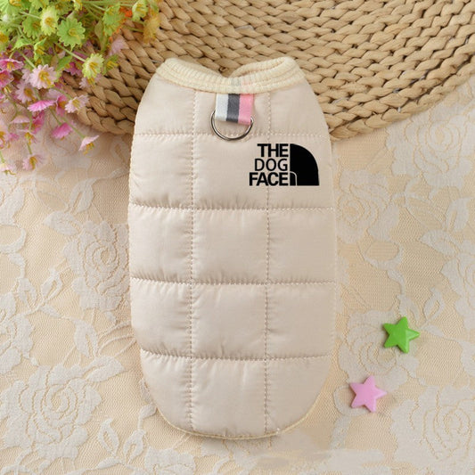KFX-3566781 Fleece-Lined Casual Dog Clothing in Milky White, Pink, Red, and Blue - Multiple Sizes Available