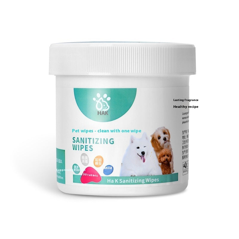 KFX-3568829 Pet Wipes for Gentle Cleaning of Eyes, Ears, and Body - 150 Count Non-Woven Fabric